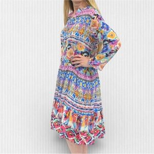 EUC ART TO WEAR Boho Colorful Lightweight Dress
